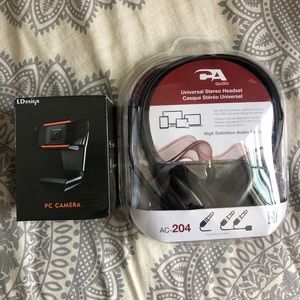 Stereo headset and PC Camera set